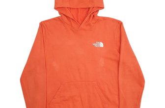 THE NORTH FACE Hoodie Spellout Jumper Sweatshirt Womens S