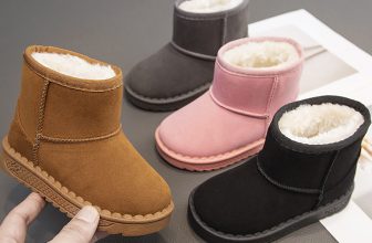 KIDS BOYS GIRLS WINTER BOOTS COMFORT FUR WARM WINTER SLIPPERS SHOES BOOT SIZE UK