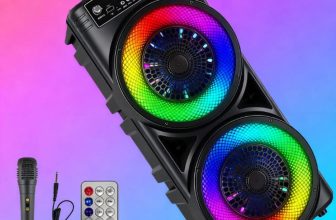 6000W Portable Bluetooth Speaker Sub Woofer Heavy Bass Sound System Party & Mic
