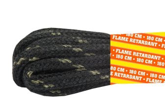 Emma Schnürsenkel Flammschutz Schwarz-120 cm