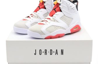 CT8529-062 Nike Air Jordan 6 Retro Hare Silver True Red Neutral Grey (Men’s)