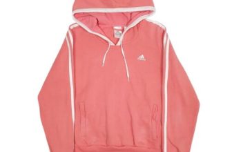 ADIDAS Hoodie Cotton Blend Jumper Sweatshirt Womens M