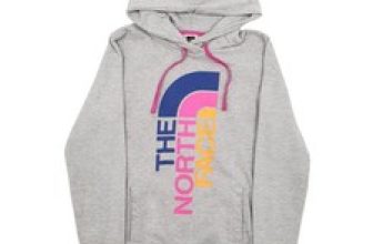 THE NORTH FACE Hoodie Spellout Jumper Sweatshirt Womens M