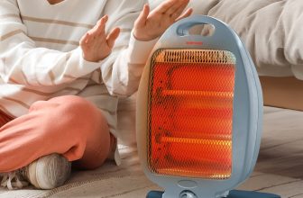 800W HALOGEN HEATER INSTANT HEAT WINTER WARM 2 BAR HOME OFFICE COMPACT HOME NEW