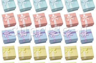 X50 Cardboard Earring Ring Square Gift Box Display Jewelry Case Boxes