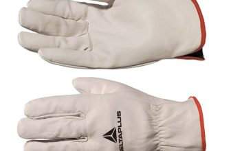 DeltaPlus Leather Work Gloves Drivers Pilot Winged Cowhide Full Grain Lorry Cab