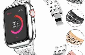 Diamond Metal Strap For Apple Watch Series 7 SE 6 5 4 3 Band 38/40/41/42/44/45mm