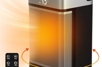 Avenhaz 1500W Electric Space Heater Heating Ceramic PTC 90° Oscillating Fan Home