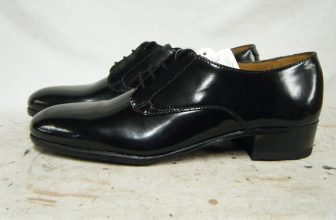 Womans Girls Black Leather Parade Shoes British Army RAF Cadet  Size 8 42 / 270