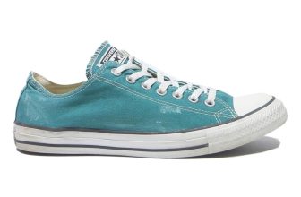 CONVERSE Chuck Taylor All Star Mens Low Top Trainers Blue Canvas UK 9 Classic