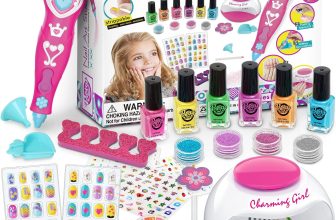 Kids Nail Polish Sets,Gifts for Girls Nail Varnish Sets,Nail Art Kit Kids Makeup