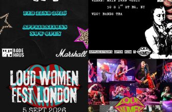 Band applications open for 2026 LOUD WOMEN Fests in Berlin, NYC and London – and Rebellion Introducing Stage on LOUD WOMEN Sunday! – LOUD WOMEN