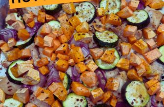 Sheet Pan Hot Honey Chicken with Sweet Potatoes and Zucchini – $5 Dinners