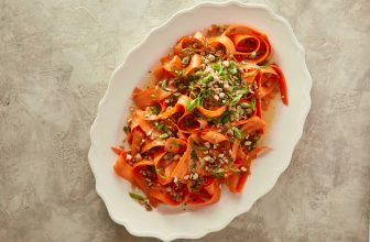 Asian Carrot Salad with Ginger Peanut Dressing