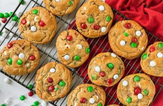 Christmas M&M Cookies – The Soccer Mom Blog