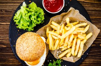 Adding Egg in Burger Delights