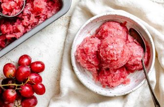 Easy Grape Sorbet (Red or Green)