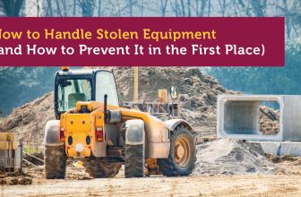 How to Handle Stolen Equipment