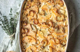 Butternut Squash and Mushroom Gratin