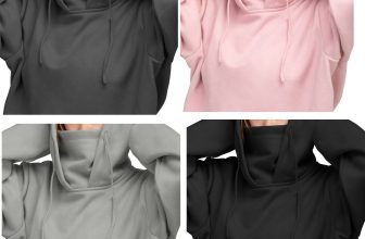 Mens Womens Sports Hoodie Sweatshirt Face Covering Mask Pullover Gym Fitness