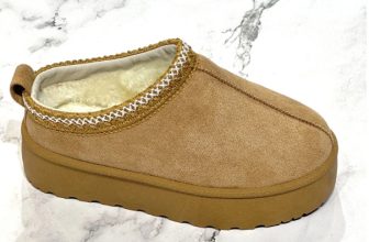 Kid’s Casual Faux Suede Embroidery Fur Lined Platform Slippers / Sliders