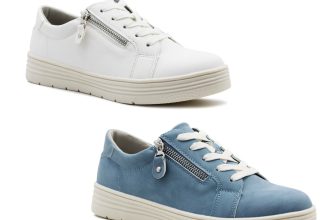 Womens Ladies Casual Flat Lace Up Fashion Trainers Side Zip Fastening Sneakers