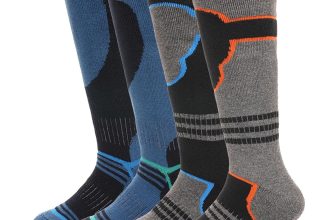 Kids Boys Thermal Ski Socks Winter 2 Pack Skiing Snowboarding Hiking Warm Socks