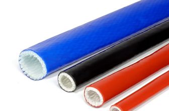 Silicone / Fibreglass Fire Sleeving Protective Heat Shield Sleeve Red 4mm-100mm