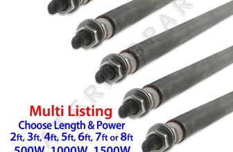 UNIVERSAL DRY OR WET HEATING ELEMENT BEND TO SHAPE 8mm ROD VARIOUS LENGTHS WATTS