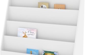 Kids Childrens Book Shelf Wooden Storage Rack Organizer Bookcase Bookshelf Stand