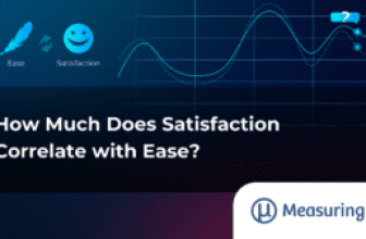 How Much Does Satisfaction Correlate with Ease? – MeasuringU