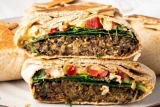 Black Bean Burgers with Spicy Chipotle Aioli and a Crunchy Twist