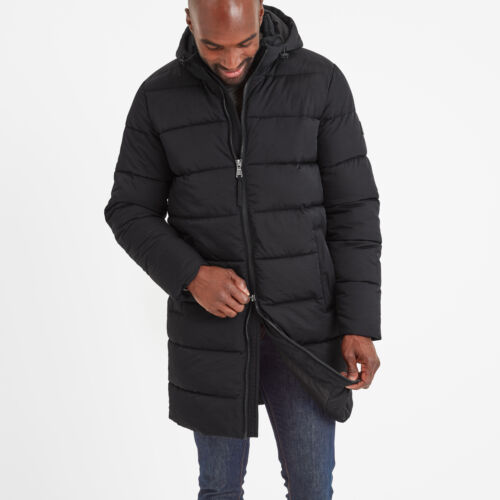 TOG24 Mens Winter Jacket Windproof Coat Quilted Long Length Outdoor Warm