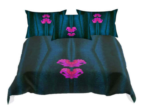 Queen bedding set. Midnight Blue comforter set. King comforter with matching