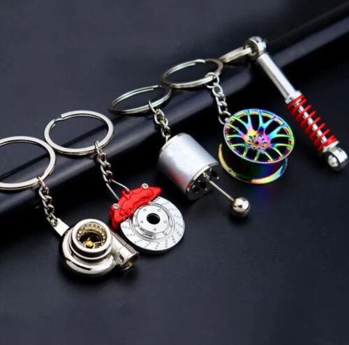 Car Keyrings Car Parts Keyring for Men and Women Metal Key Chain Small Gift