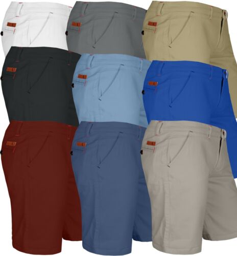 New Mens Chino Shorts Stretch Summer Cotton Cargo Combat Casual Half Pant