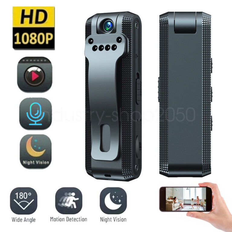 Portable Police Body Camera 1080P Pocket Video Audio Recorder Night Vision Cam.