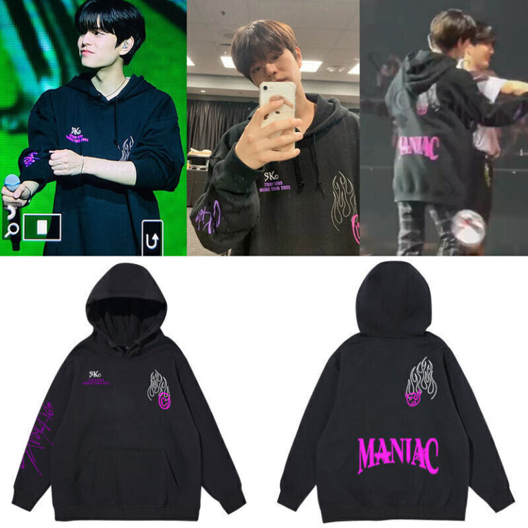 Kpop Stray Kids World Tour Maniac Cotton  hoodie pants set