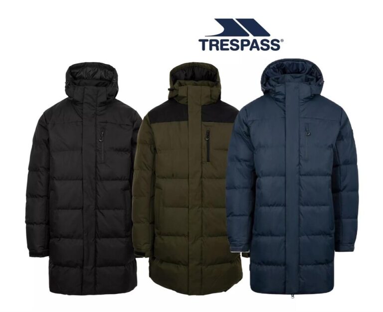 Trespass Mens Clipster Long Warm Padded Coat