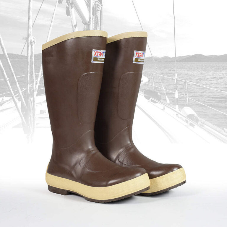 XTRATUF Men’s 15″ Legacy Brown Deck Sailing Boots Wellingtons Wellies Waterproof