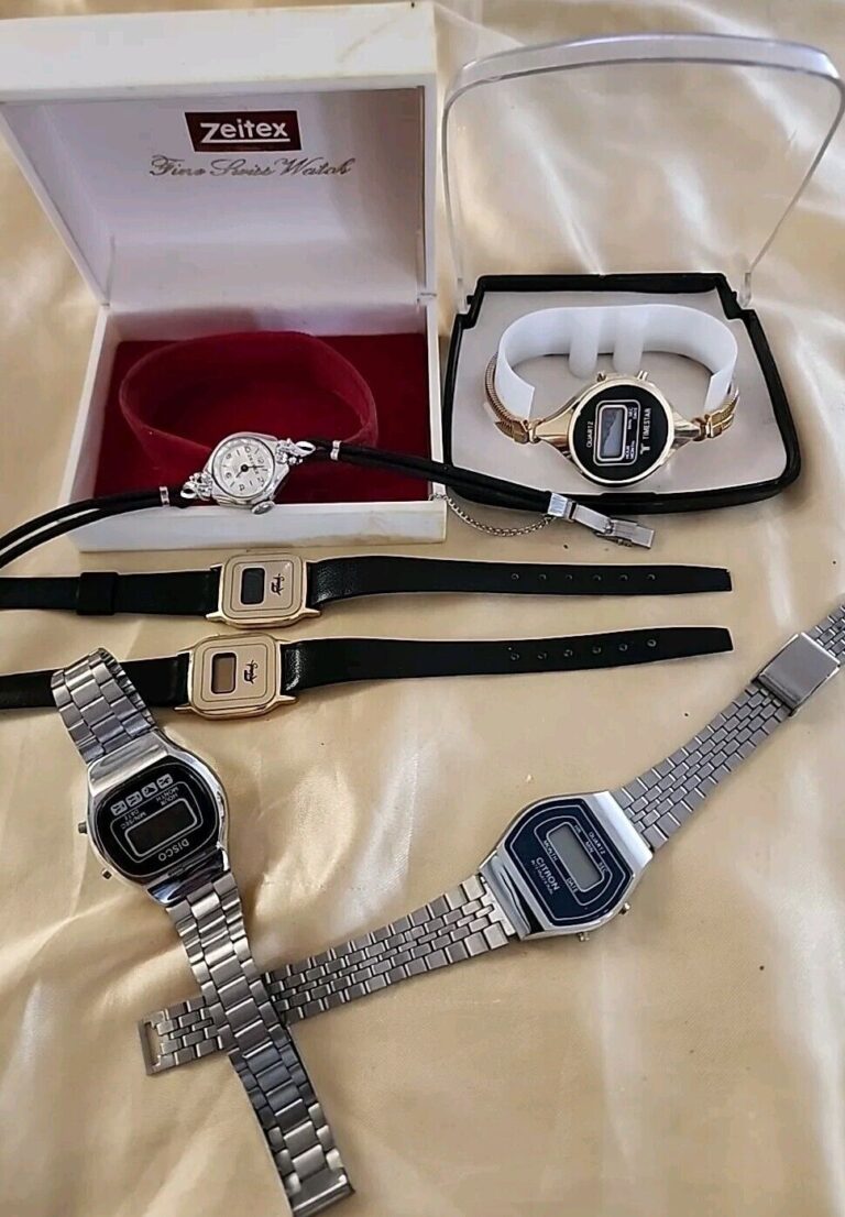 Vintage Bulk LCD Ladies watches made in Hong Kong x 6