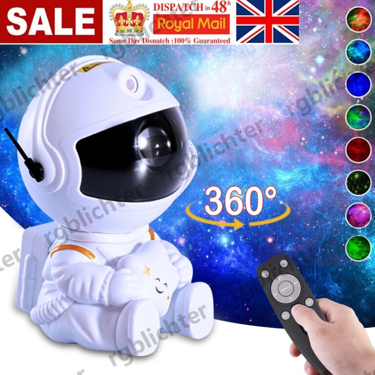 Astronaut Projector Galaxy Starry Sky Night Light LED Nebula Space Lamp For Kids