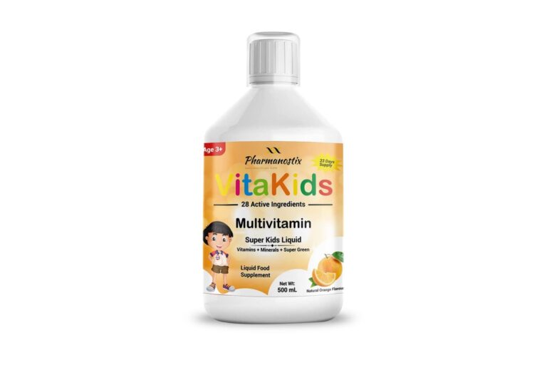 Kids Multivitamin Liquid 500ml, 28 Active Ingredients Superfood Greens – CoQ10,