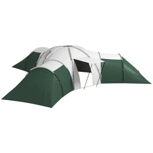 6-9 Man Tent with Bedrooms and Living Room, Accessories Included