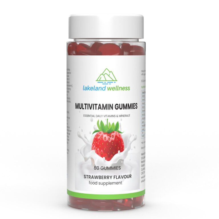 Multivitamin Gummies for Men & Women. 60 Strawberry Flavour Chewies – 2 Months