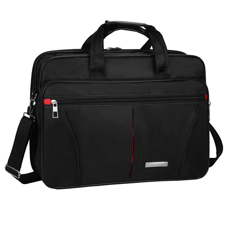 Men Laptop Bag Waterproof Padded Business Work Briefcase Messenger Shoulder Bag