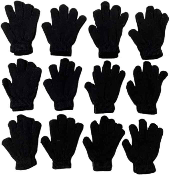 12 Kids Girls Boys Children’s Toddlers Magic Winter Stretch Gloves