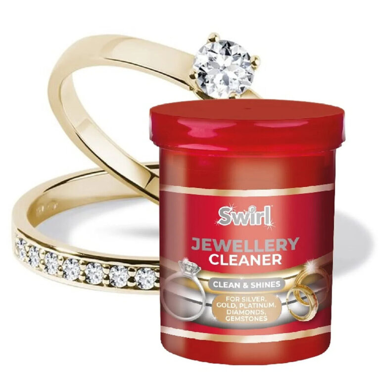 Liquid Jewellery Cleaner With Basket Cleans & Shines Silver Gold Diamonds 145ml