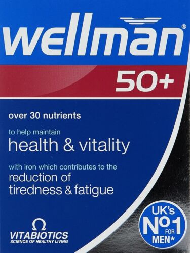 Vitabiotics – Wellman 50+ Plus Advanced Vitamin & Mineral Supplement  30 Tablets