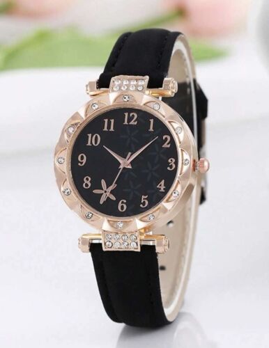 Watch For Ladies Women Girls Fashion Leather Strap Wristwatch Gift